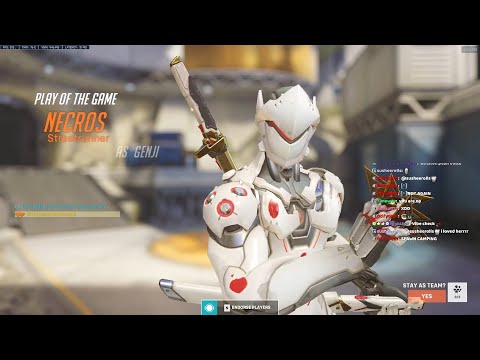 THIS GENJI IS REALLY INSANE! NECROS BEST GENJI IN THE WORLD - POTG! OVERWATCH 2 SEASON 1 GAMEPLAY
