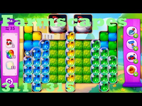 Farmscapes Level 311 - 315 HD Gameplay Walkthrough |  3 - match game | android | ios | pc | app