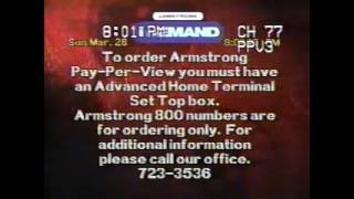 3/26/2000 Armstrong Cable (Medina, Ohio) Channel Surfing Clip 3/26/2000 Armstrong Cable (Medina, Ohio) Channel Surfing Clip
