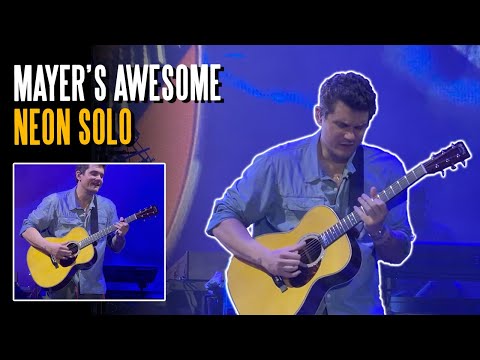 John Mayer's Rare Covered In Rain Acoustic Performance & One Of The Best Neon's I've Heard
