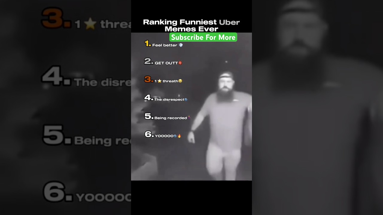 Ranking FUNNIEST UBER MEMES EVER 😂 #shorts #funny #memes #uber #ranked