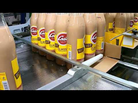 Prasmatic shrink-wrapping machine for high speed production at Arla Foods in Denmark