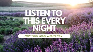 Yoga Nidra under 10 Min Meditation for Deep Restful Sleep | Salila #ayurveda