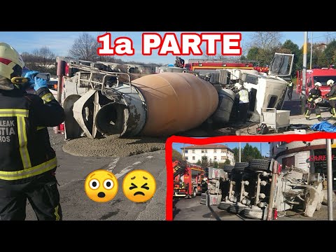 mixer truck accident
