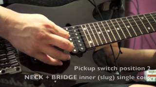 Video thumbnail for DIMARZIO PAF7 Seven String Humbucker Ibanez Prestige RG752 by Anarchy Audio