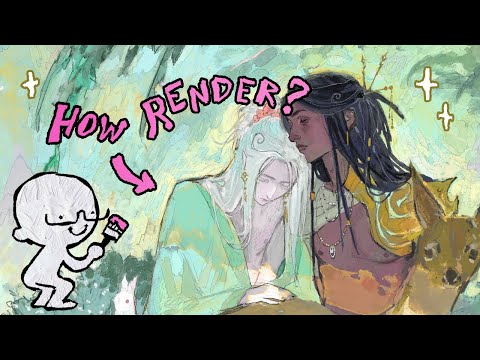 HOW 2 RENDER WITH TEXTURE!  + HUION Kamvas 13 (Gen 3) Review