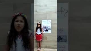 Aluna Ana Beatriz falando sobre o Bullying