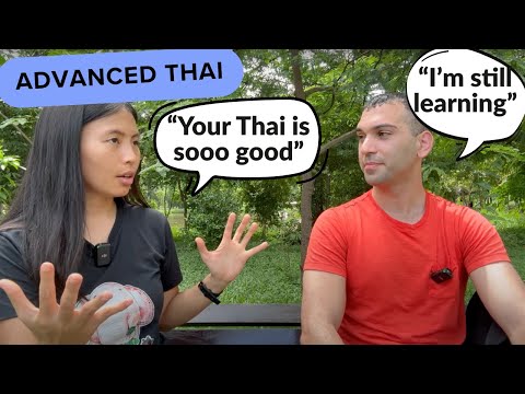 (Advanced Thai Listening Practice) - Chatting with a polyglot in Thai about language learning