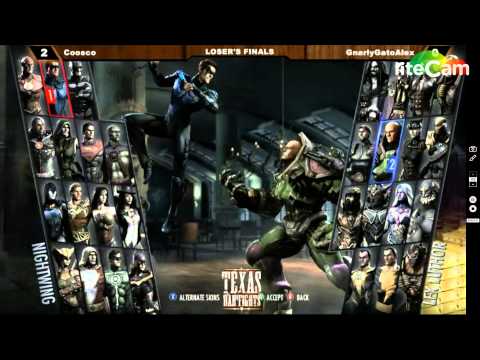 Texas Bar Fights 16 Losers Finals Coosco (Nightwing) Vs GnarlyGatoAlex (Shazam/Lobo)