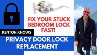 How I Fixed My Stuck Bedroom Door Fast! Privacy Lock Replacement