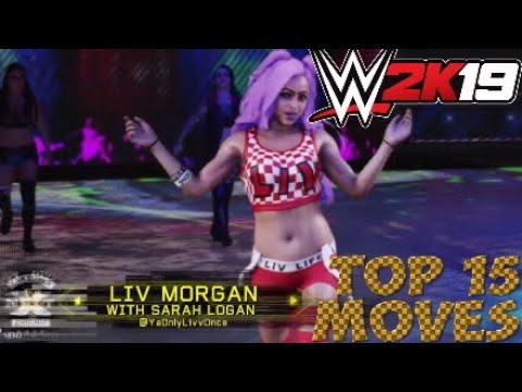 Top 15 Moves Of Liv Morgan - WWE 2K19