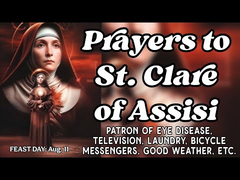 Preghiere a Santa Chiara d'Assisi