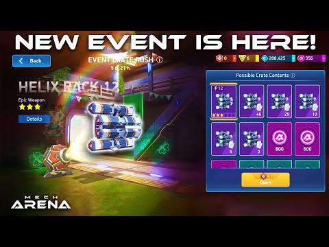 *New* Helix Rack 12 Is Here - Mech Arena Event Crate Rush