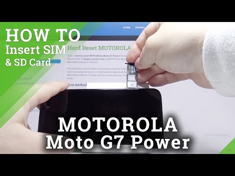 How to Insert SIM & SD in MOTOROLA Moto G7 Power – Find SIM Card & Memory Card Slot