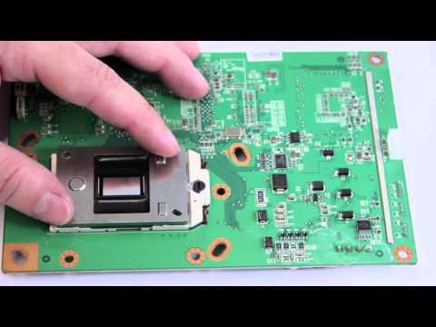 DLP Chip Problems after Install -  Symptoms White Screen Black Dots after replacement