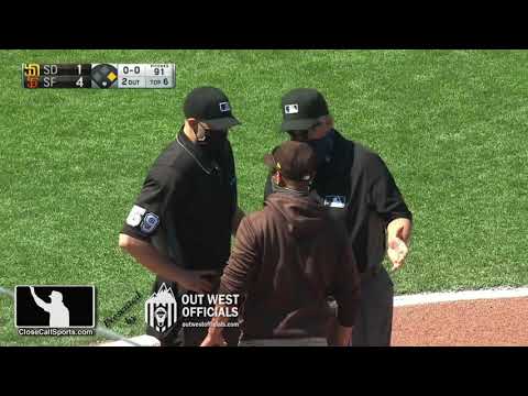 Ejection 033 - Umpire Nic Lentz Ejects Padres Manager Jayce Tingler After Manny Machado Strikes Out