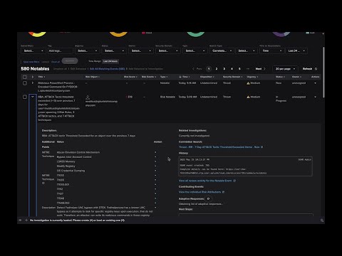 SIEM In Seconds - Splunk ES Overview -  Risk Based Alerting