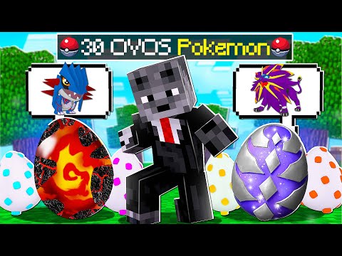 CHOCANDO 30 OVOS de POKÉMON BEBÊS ALEATÓRIOS no PIXELMON no MINECRAFT
