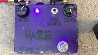 Video thumbnail for Wilson Effects Haze Univibe (chorus and vibrato) by Peter Keane