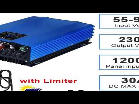 Y&H 1200W 1000W Grid Tie Inverter with Limiter Pure Sine Wave Solar Inverter Battery Discharge Mode