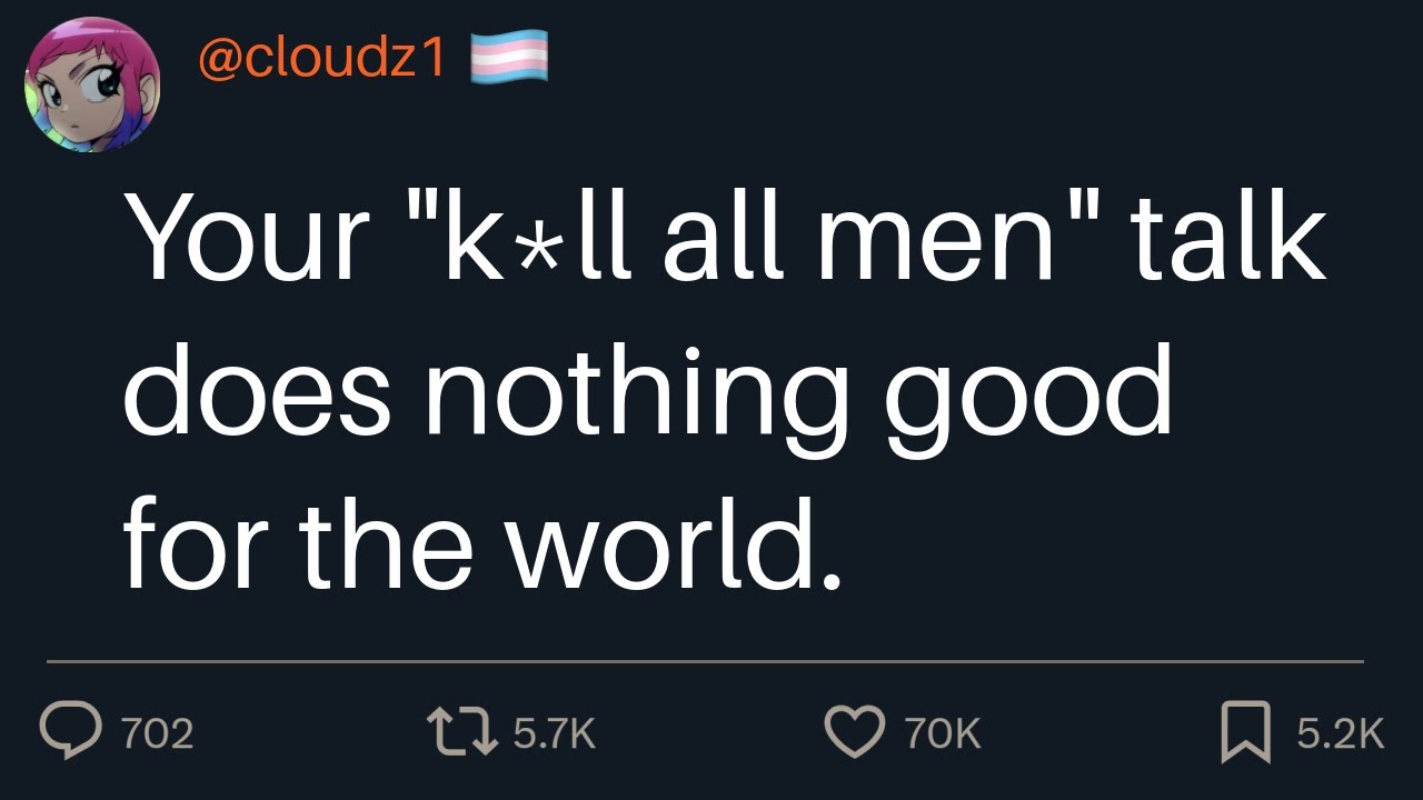 The amount of hate this tweet got is insane...