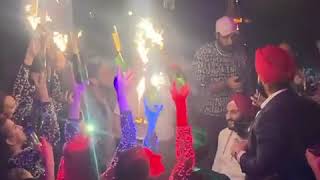 Birthday bubbles parade at Noir NYC