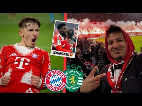 PYRO 🧨🧨, AWESOME ATMOSPHERE + PHONZY COMEBACK 😍⚽️🔥 | FC Bayern Munich vs. Sporting Lisbon | CedrikTV