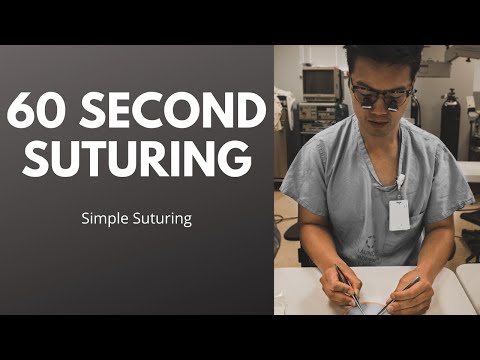 How to Do a Simple Interrupted Suture | Suture in 60 Seconds ASMR