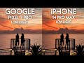 Google Pixel 7 Pro VS IPhone 14 Pro Max Low Light Test