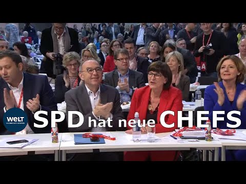 SPD: Esken und Walter-Borjans vom Parteitag als neue Vorsitzende gewählt.