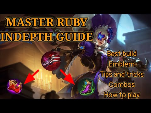 MLBB | RUBY Complete Tutorial | Master in 9 mins | BEST BUILD, EMBLEM, TIPS AND TRICKS.