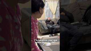 Broma a mi papá, le hacemos creer que estamos jugando UNO ???