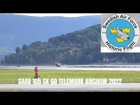 SAAB 105 SK 60 TELEMARK AIRSHOW 2022