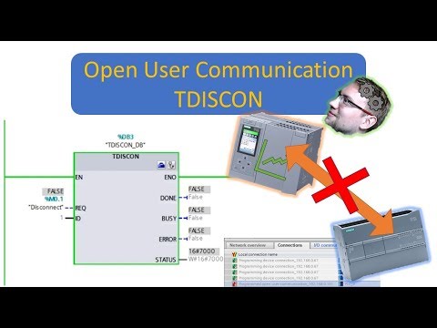 TIA Portal: Open User Communication using TDISCON / PLC-PLC Communication