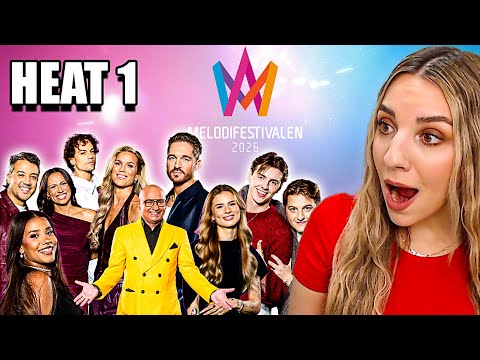 MELODIFESTIVALEN HEAT 1 REACTION (SWEDEN EUROVISION 2026)