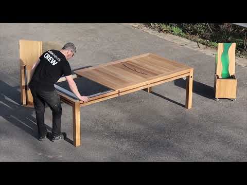 der #hungryLuza . ein ausziehbarer Brettspieltisch