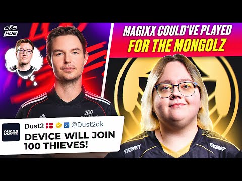 DEVICE TO JOIN 100 THIEVES! JL AND MAGIXX COULD'VE PLAYED FOR THE MONGOLZ! CS NEWS @cs2newshub​