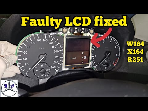 Fix faulty LCD on your instrument cluster easily (W164, X164 & W251)