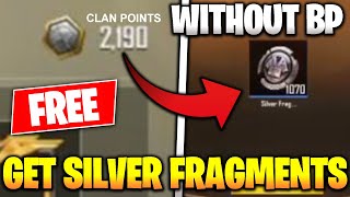 GET FREE SILVER FRAGMENTS WITHOUT BP in PUBG MOBILE! Convert Clan Points into Silver Fragments