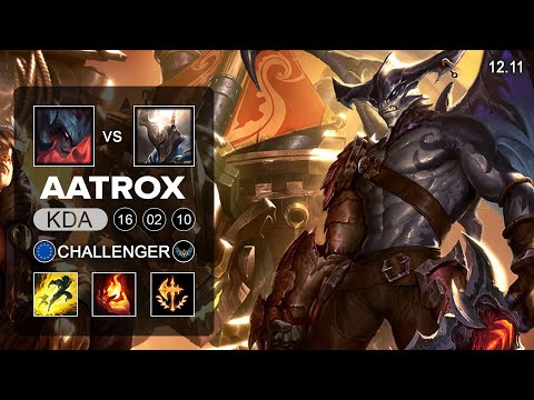 Aatrox vs Pantheon TOp - EUW Challenger - Patch 12.11 Season 12