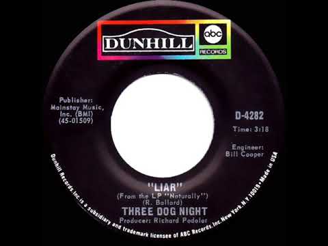 1971 HITS ARCHIVE: Liar - Three Dog Night (mono 45)