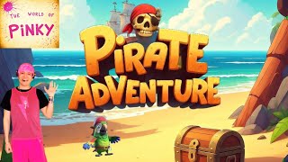 Pirate Adventure 🏴‍☠️🦜| Children's music | The World of Pinky #pirates #kidsvideo #youtubekids 
