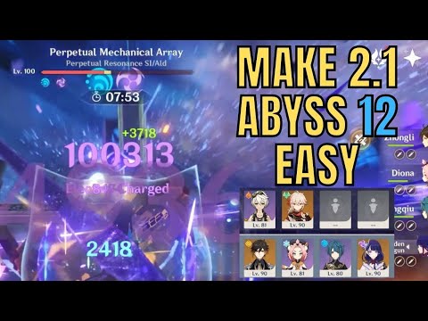 New 2.1 Spiral Abyss Floor 12 guide (9 Stars) | Genshin Impact