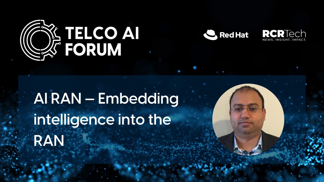 AI RAN — Embedding intelligence into the RAN