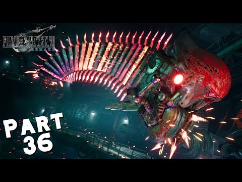FINAL FANTASY 7 REMAKE Walkthrough Gameplay Part 36 - SWORDIPEDE (FF7 REMAKE)