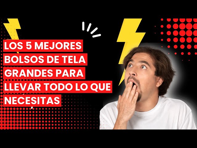 Vídeo relacionado con Artexia Bolsa de la compra con cremallera y asas largas de lona de algodón, color negro, 38 cm