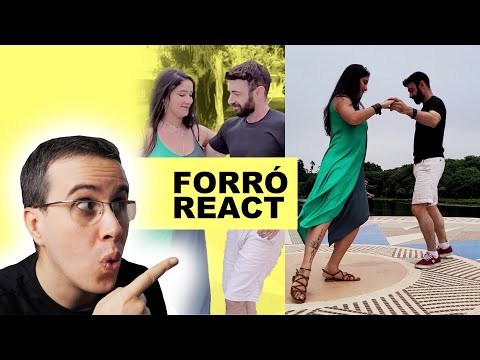 Marcos Paulo & Brenda Antunes forro dance video at a park | Forró demo reaction