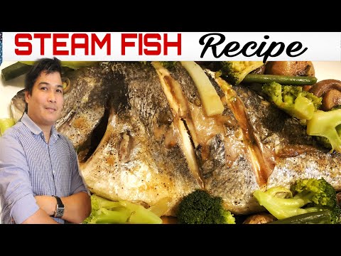STEAM FISH | STEAM FISH WITH MUSHROOM AND BROCCOLI | QUICK AND EASY RECIPE