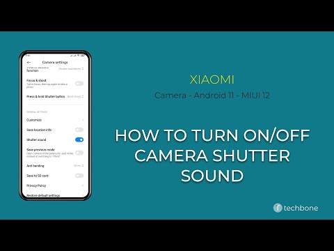 How to Turn on/off Camera Shutter Sound - Xiaomi Camera [Android 11 - MIUI 12]