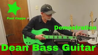 Video thumbnail for Dean Custom Zone Nuclear Green Bass Guitar by Paul Capps